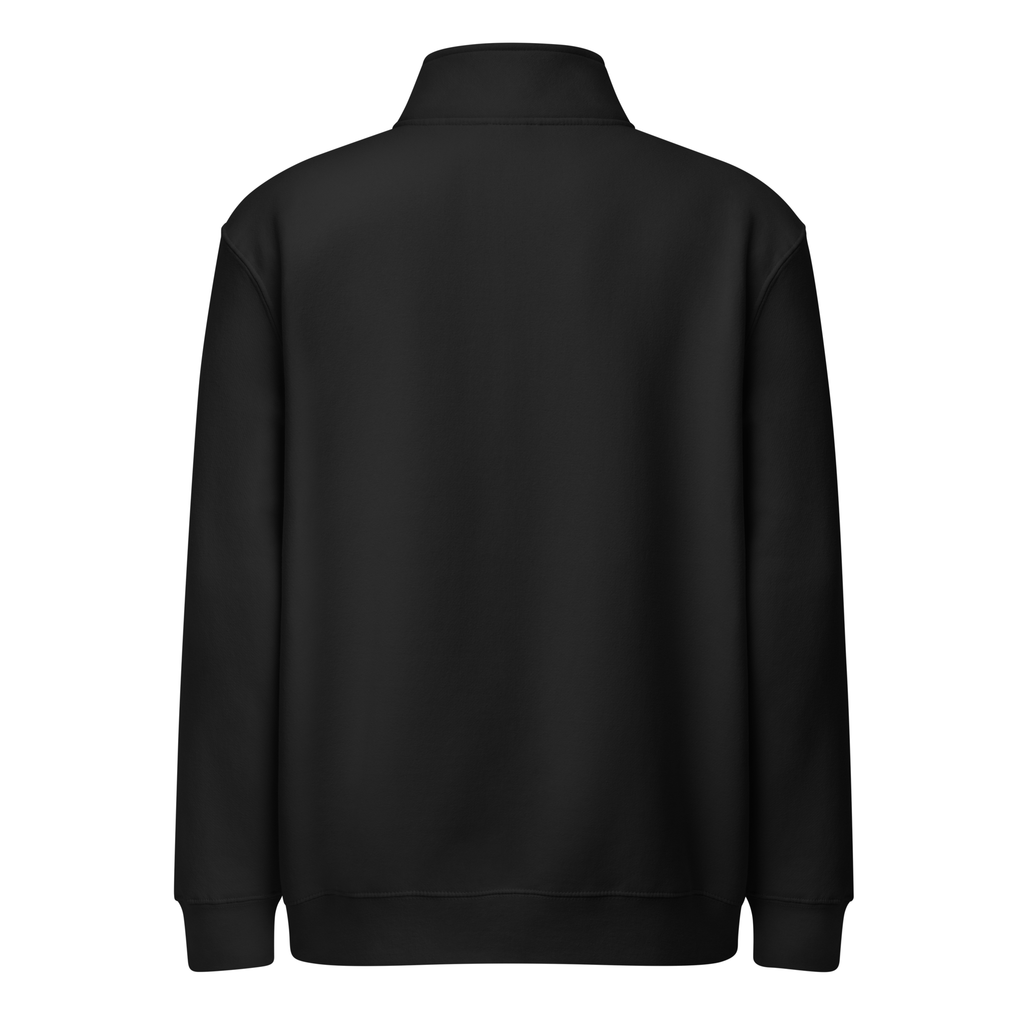 Quarter Zip — Black back